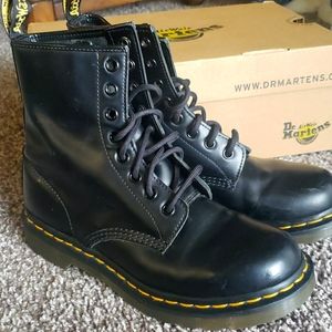 Matte black Dr. Martens